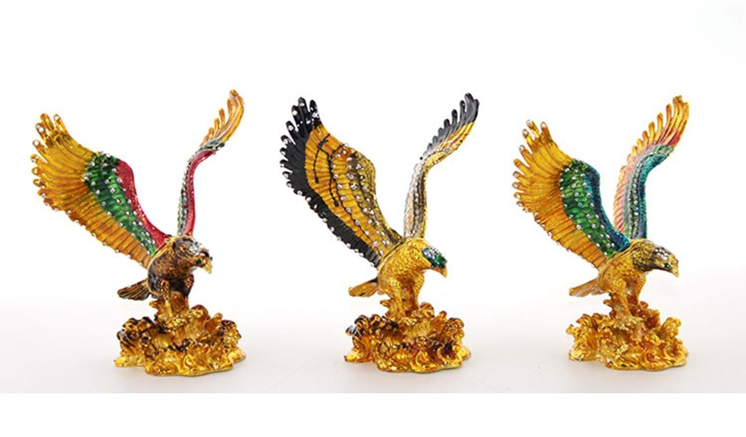 Swarovski Taşlı Tekli Kartal (15 cm x 14 cm)