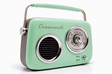 Nostaljik Retro Tasarım Bluetooth FM Radyo Mint Yeşil