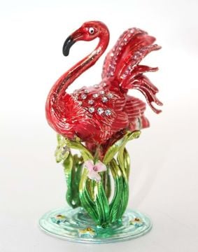 Swarovski Taşlı Tekli Kuğu (10 cm x 6 cm)