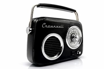 Nostaljik Retro Tasarım Bluetooth FM Radyo Siyah