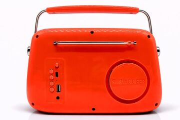 Nostaljik Retro Tasarım Bluetooth FM Radyo Turuncu