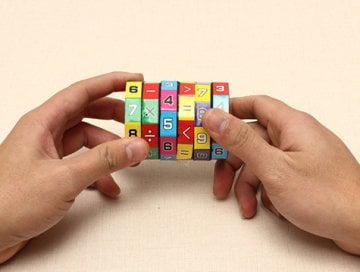 Şekilli Küp Eğitici Matematik Bulmaca