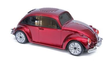 Beetle Araba Görünümlü Kablosuz Bluetooth Hoparlör ve Radyo Speaker