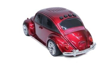 Beetle Araba Görünümlü Kablosuz Bluetooth Hoparlör ve Radyo Speaker
