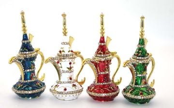 Dekoratif Swarovski Taşlı Tekli İbrik Biblosu (14cm)