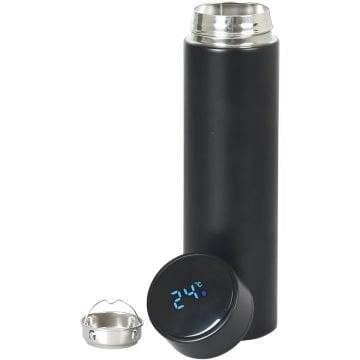 Dijital Isı Göstergeli Paslanmaz Termos Süzgeçli Mug 500 ML