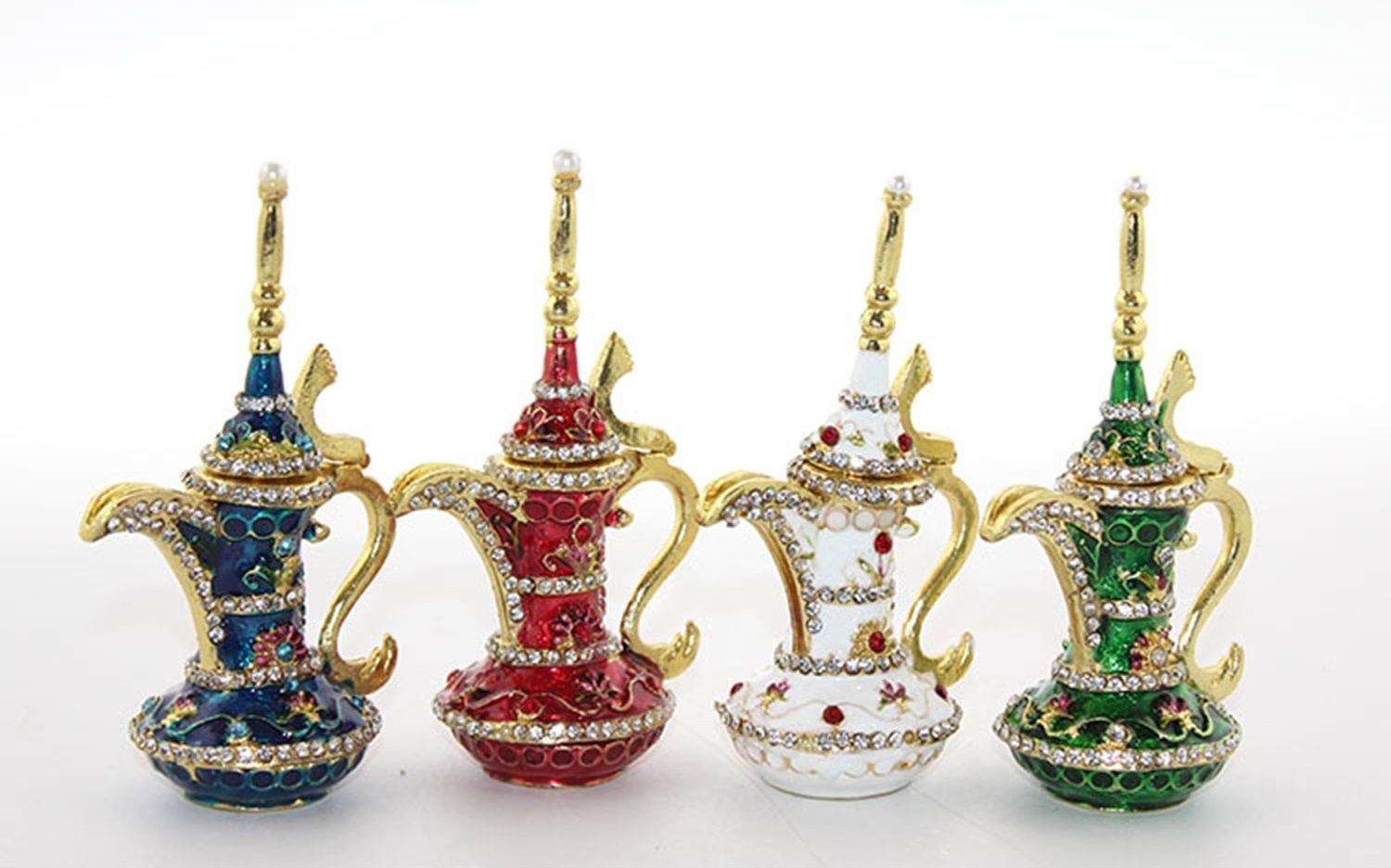 Dekoratif Swarovski Taşlı İbrik (10cm x 6cm)
