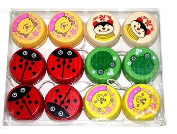 Ahşap Figürlü Yoyo Oyuncak