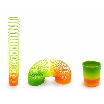 Gökkuşağı Stres Yayı - Kutulu Orta Boy Plastik Slinky