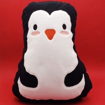 Peluş Penguen Tasarımlı Yastık