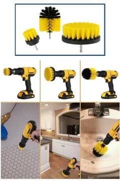 Matkap Ucu Temizlik Fırça Seti 3 Parça