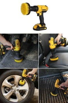 Matkap Ucu Temizlik Fırça Seti 3 Parça