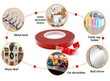 Çift Taraflı Çok Amaçlı Kullanım Bandı (2 mt x 2 cm)