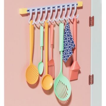 Renkli Raylı Mutfak ve Banyo Düzenleyici Askı 30 cm