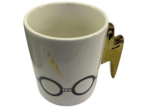 Şimşek Tutacak Tasarımlı Seramik Kupa Bardak