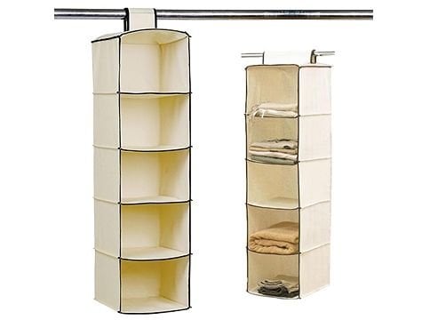 5 Bölmeli Katlanabilir Dolap İçi Düzenleyici