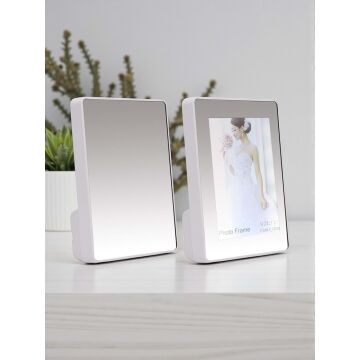 Dikdörtgen Kadınlar Günü Özel Ledli Sihirli Ayna Fotoğraf Çerçevesi
