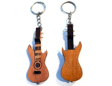 Elektro Gitar Şeklinde İsim Yazılabilir Anahtarlık