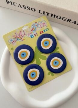 Nazar Boncuğu Desen Rozet