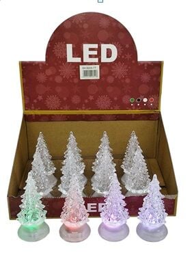 Işıklı Renk Değiştiren Kristal Çam Ağacı