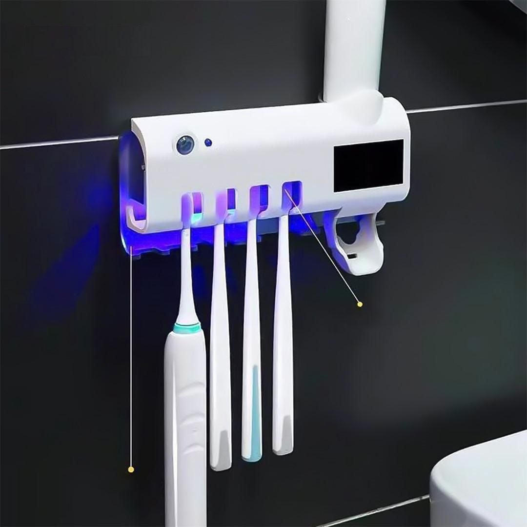 UV Işık Sterilizatör Diş Fırçası Tutucu Otomatik Diş Macunu Sıkacağı