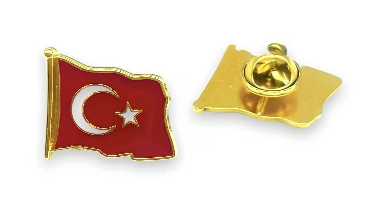 Dalgalı Büyük Bayrak Rozeti 30'lu