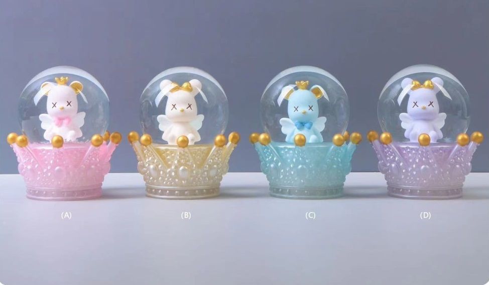 Mini Ayıcık Işıklı Cam Kar Küresi