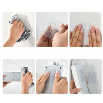 Geçmeli Klips Eşya Sabitleme Askısı (10 Adet)