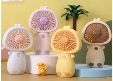 Ördek Tasarımlı El Fanı Usb Şarjlı Vantilatör Fan