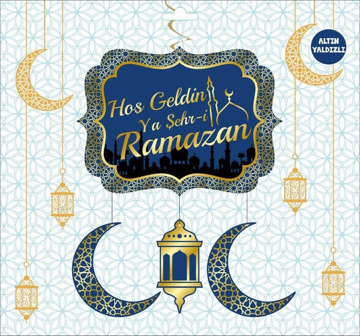 Hoş Geldin Ya Şehr-i Ramazan Varaklı Sarkıt Süs