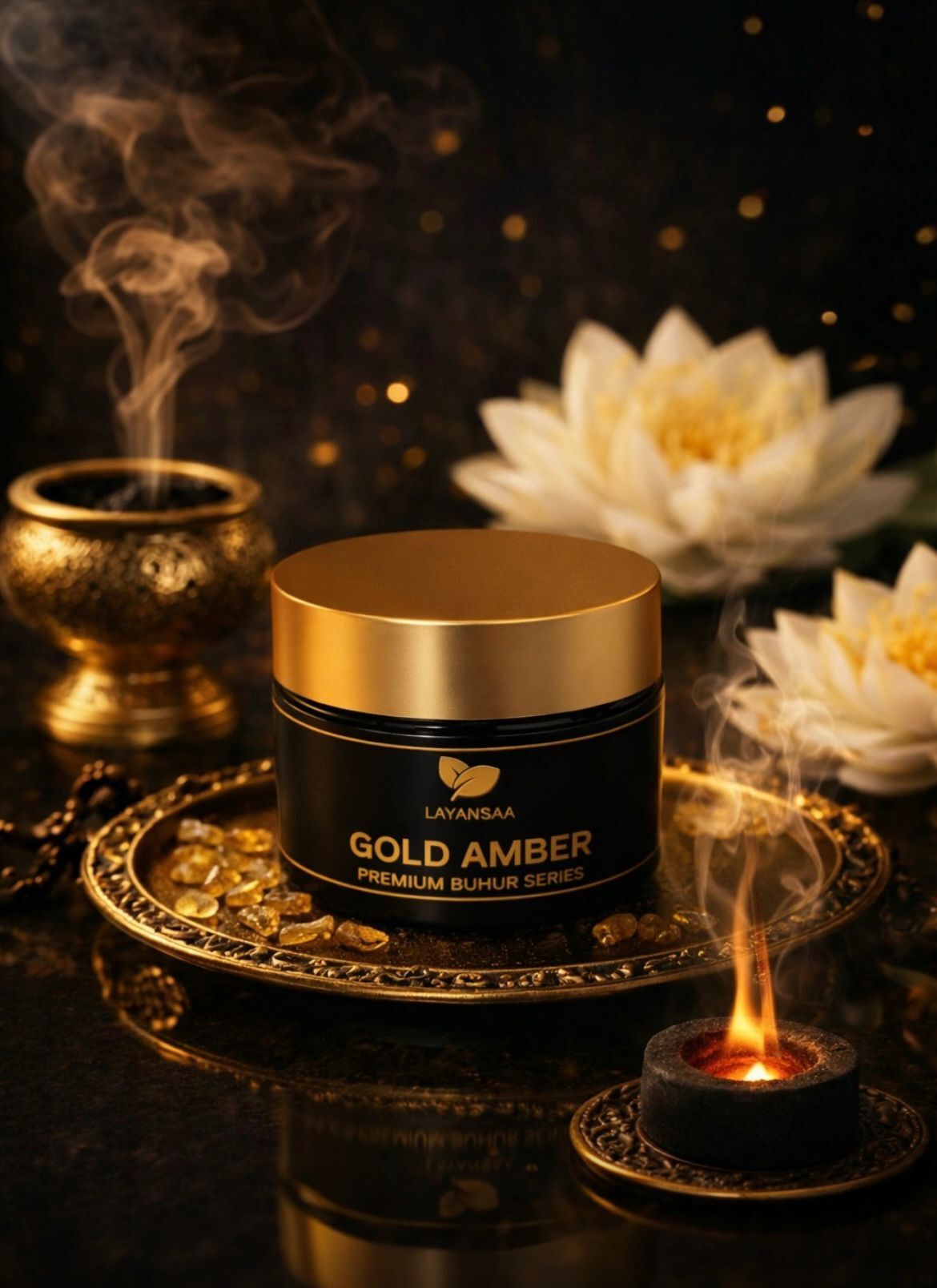 Layansaa Gold Amber Esintisi Aromalı Premium Buhur Serisi