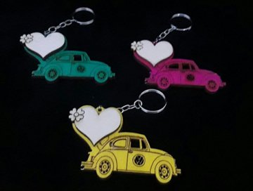 Ahşap Kalpli Yazı Yazılabilir Anahtarlık