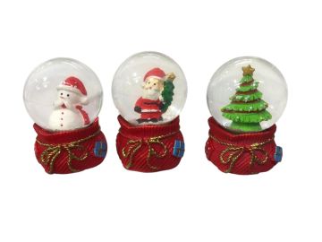 Hediye Çuvalı Yılbaşı Noel Cam Kar Küresi