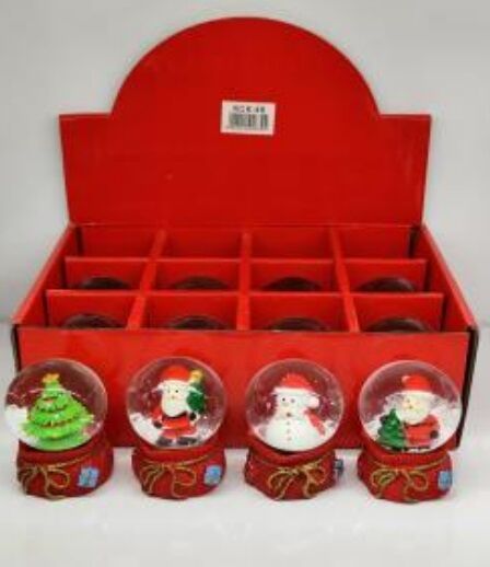 Hediye Çuvalı Yılbaşı Noel Cam Kar Küresi