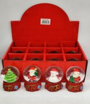 Hediye Çuvalı Yılbaşı Noel Cam Kar Küresi