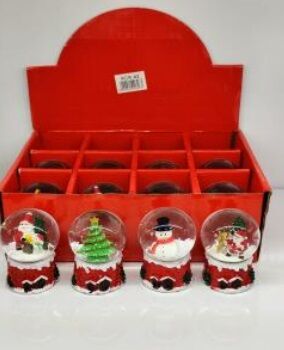 Mini Ev Tasarımlı Yılbaşı & Noel Temalı Cam Kar Küresi