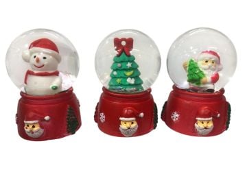 Mini Dekoratif Yılbaşı & Noel Temalı Cam Kar Küresi