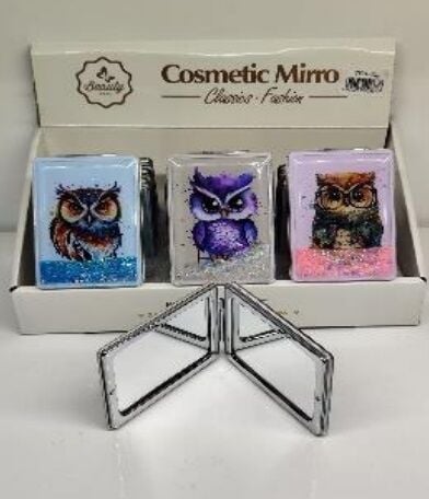 Baykuş Tasarım Sulu Dikdörtgen Makyaj Aynası