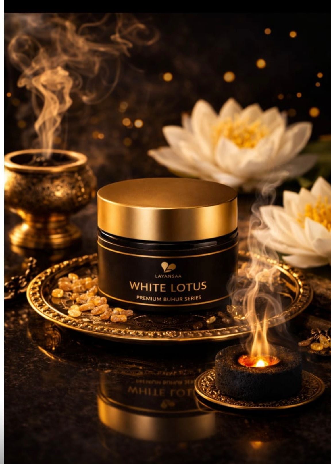 Layansaa White Lotus Esintisi Aromalı Premium Buhur Serisi