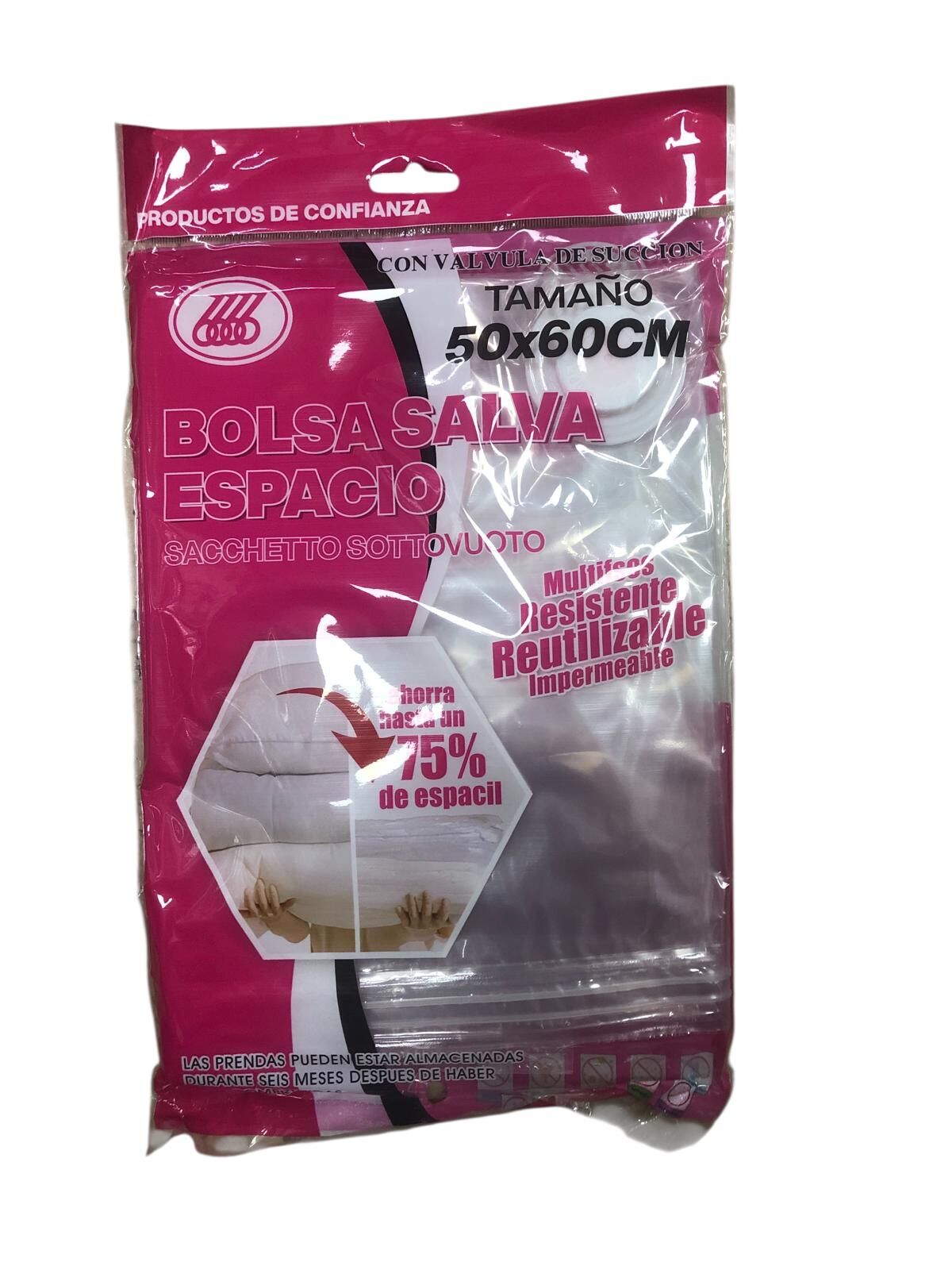 Vakum Saklama Torbası 50x60 cm %75 Yer Tasarrufu Sağlayan Vakumlu Poşet