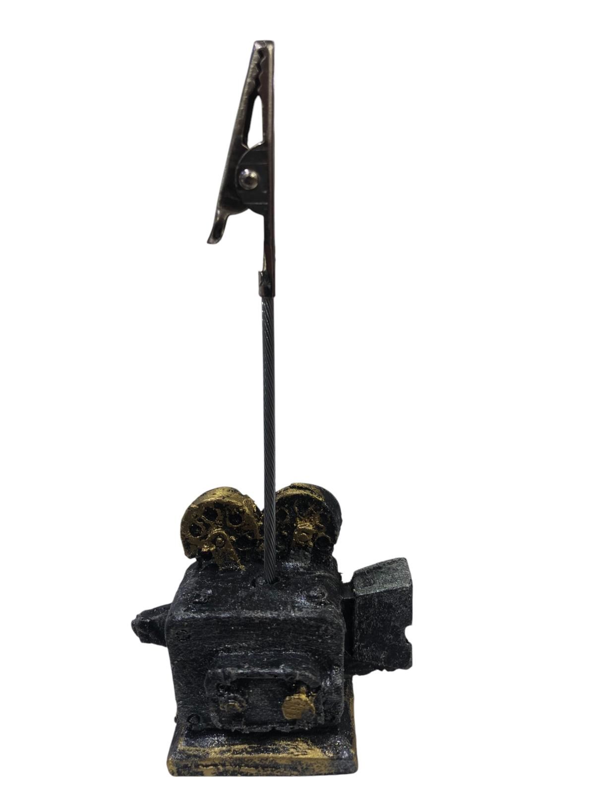 Nostaljik Film Makinesi Tasarım Polyester Not Kartvizit Tutucu