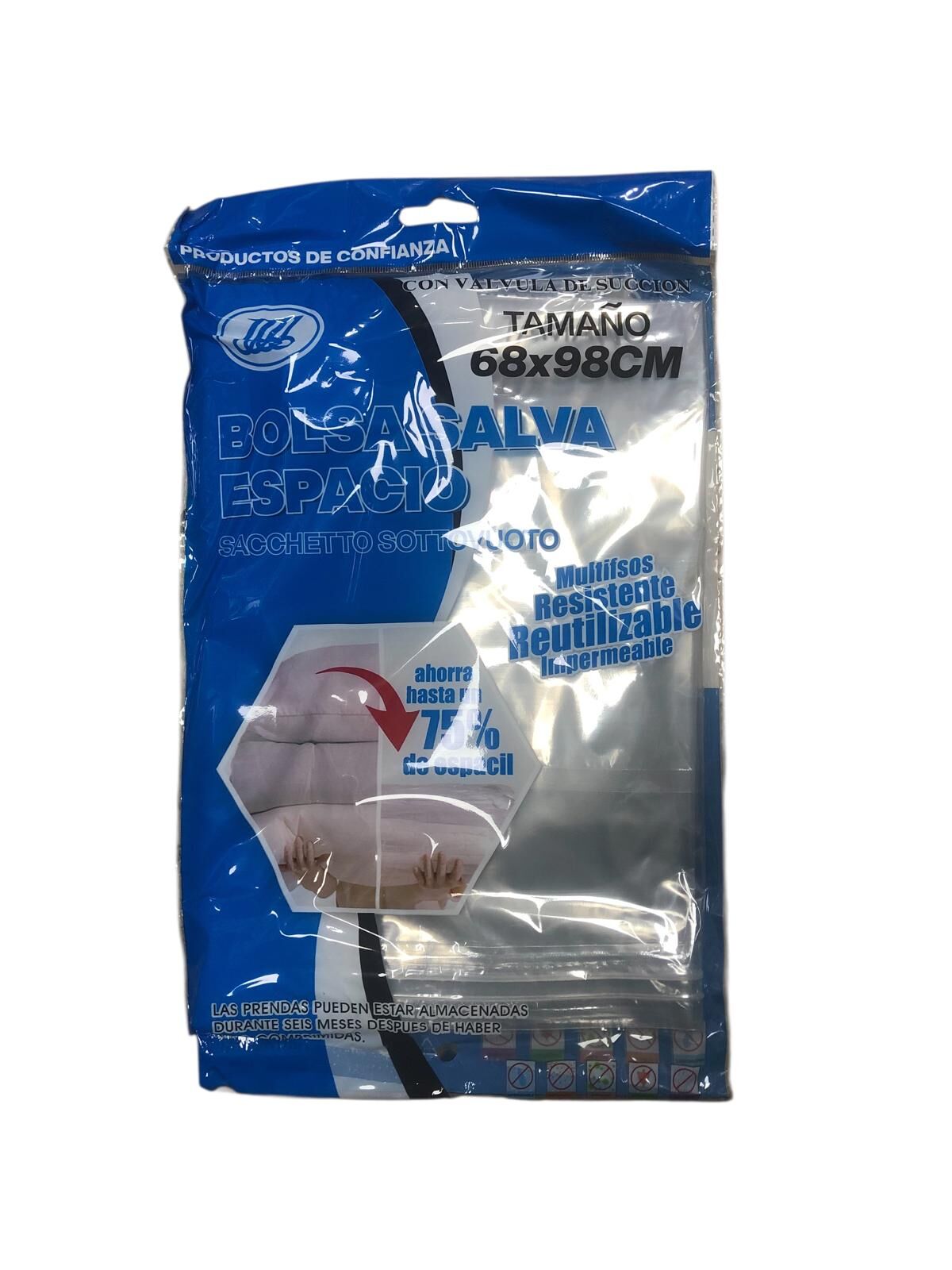 Vakumlu Yorgan Saklama Torbası - %75 Yer Tasarrufu Sağlayan (68x98 cm)