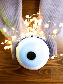 Dekoratif Nazar Boncuklu Top Mum 7 cm