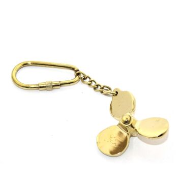 Dekoratif Pirinç Pervane Anahtarlık