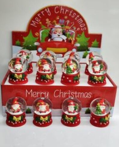 Mini Noel Baba Yılbaşı Cam Kar Küresi
