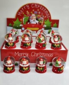 Mini Noel Baba Yılbaşı Cam Kar Küresi