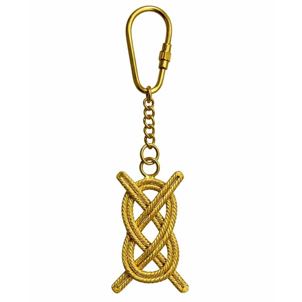 Dekoratif Pirinç Gemi Düğümü Anahtarlık