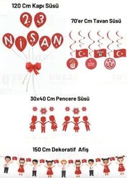 23 Nisan Çocuk Bayramı Süsleri