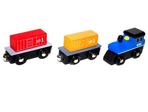 Ahşap Mıknatıslı Oyuncak Tren
