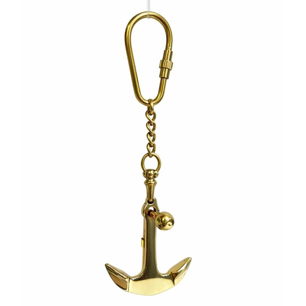 Dekoratif Pirinç Çapa Anahtarlık